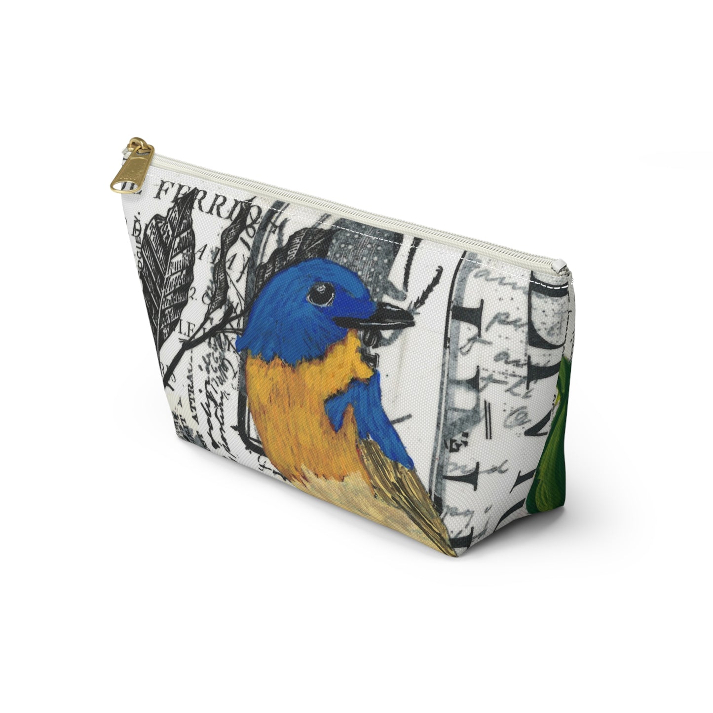 Creativity Is Accessory Pouch - Perfect for Travel, Makeup, & Gifts; Floral & Nature Design