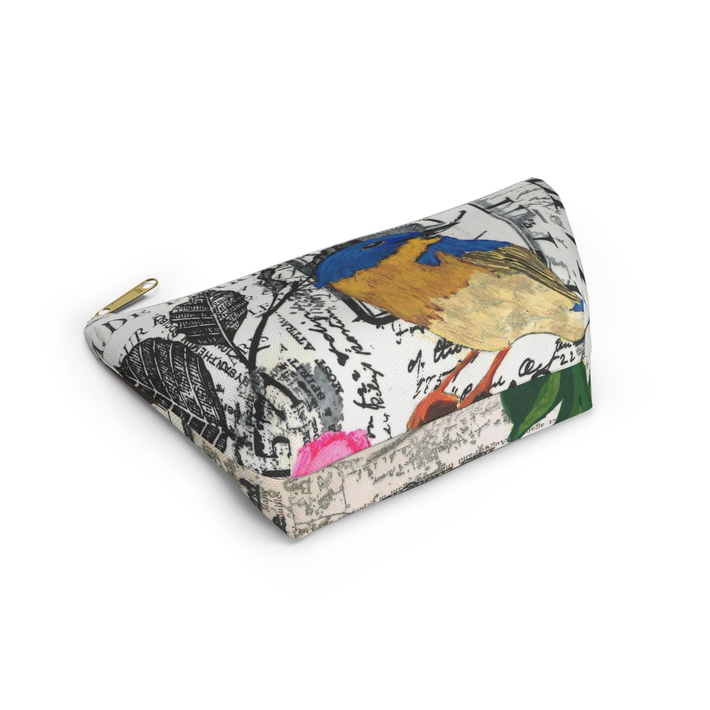 Creativity Is Accessory Pouch - Perfect for Travel, Makeup, & Gifts; Floral & Nature Design
