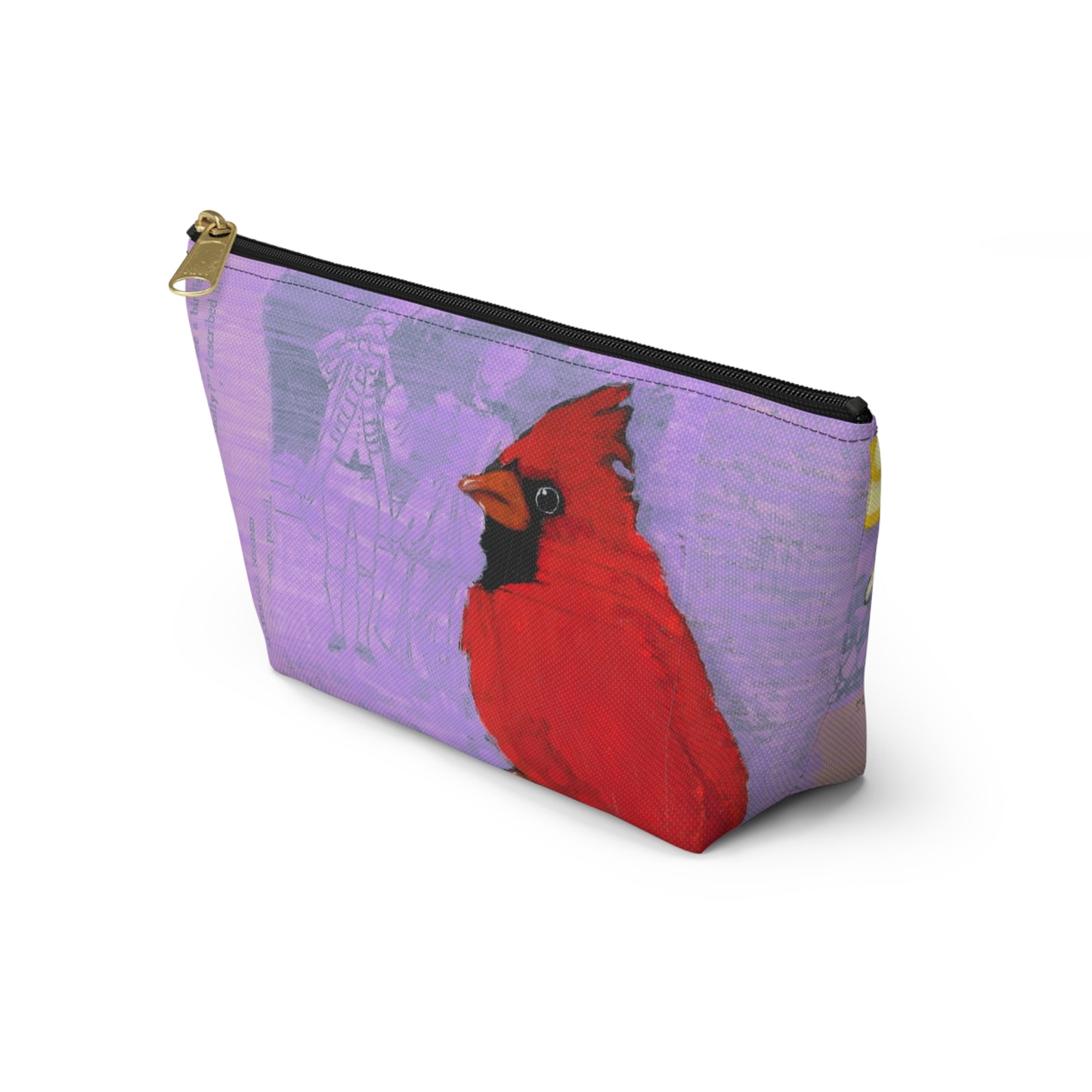 Be A Blessing Accessory Pouch, Nature-Inspired Makeup Bag, Travel Organizer, Gift for Bird Lovers, Floral Design Clutch