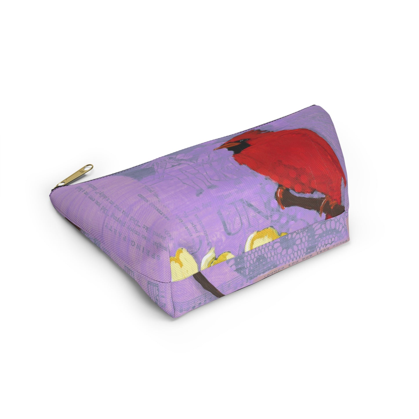 Be A Blessing Accessory Pouch, Nature-Inspired Makeup Bag, Travel Organizer, Gift for Bird Lovers, Floral Design Clutch