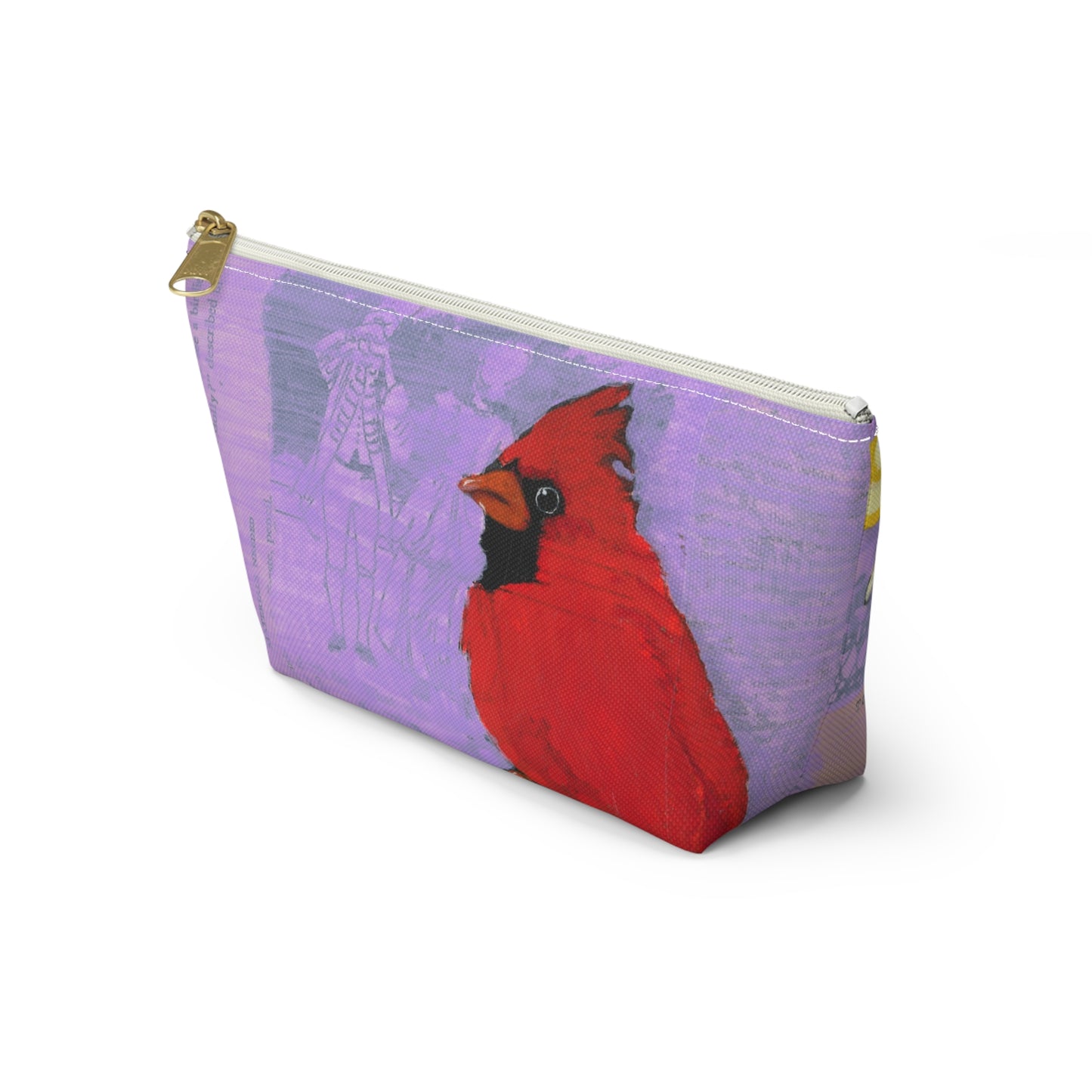 Be A Blessing Accessory Pouch, Nature-Inspired Makeup Bag, Travel Organizer, Gift for Bird Lovers, Floral Design Clutch