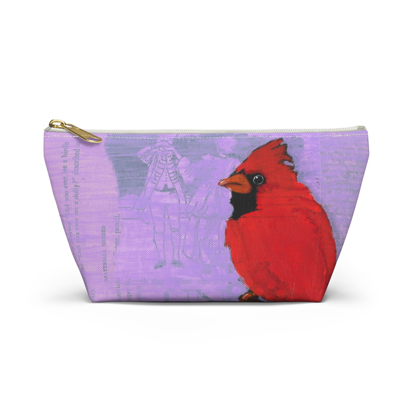 Be A Blessing Accessory Pouch, Nature-Inspired Makeup Bag, Travel Organizer, Gift for Bird Lovers, Floral Design Clutch