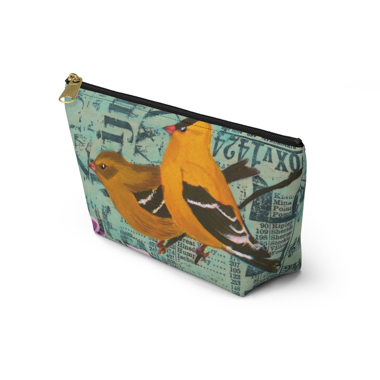 To Be An Angel Accessory Pouch - Perfect for Travel, Makeup, & Gifts; Floral & Nature Design