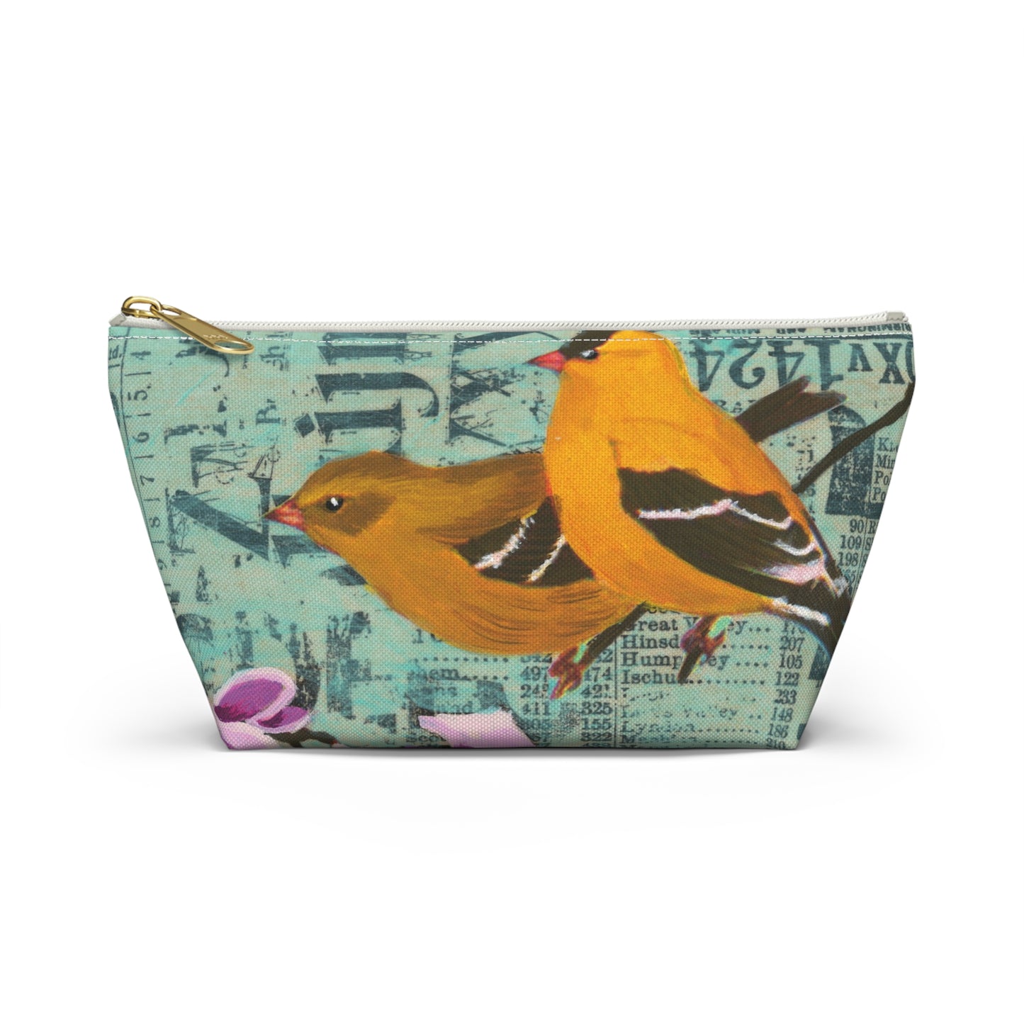 To Be An Angel Accessory Pouch - Perfect for Travel, Makeup, & Gifts; Floral & Nature Design