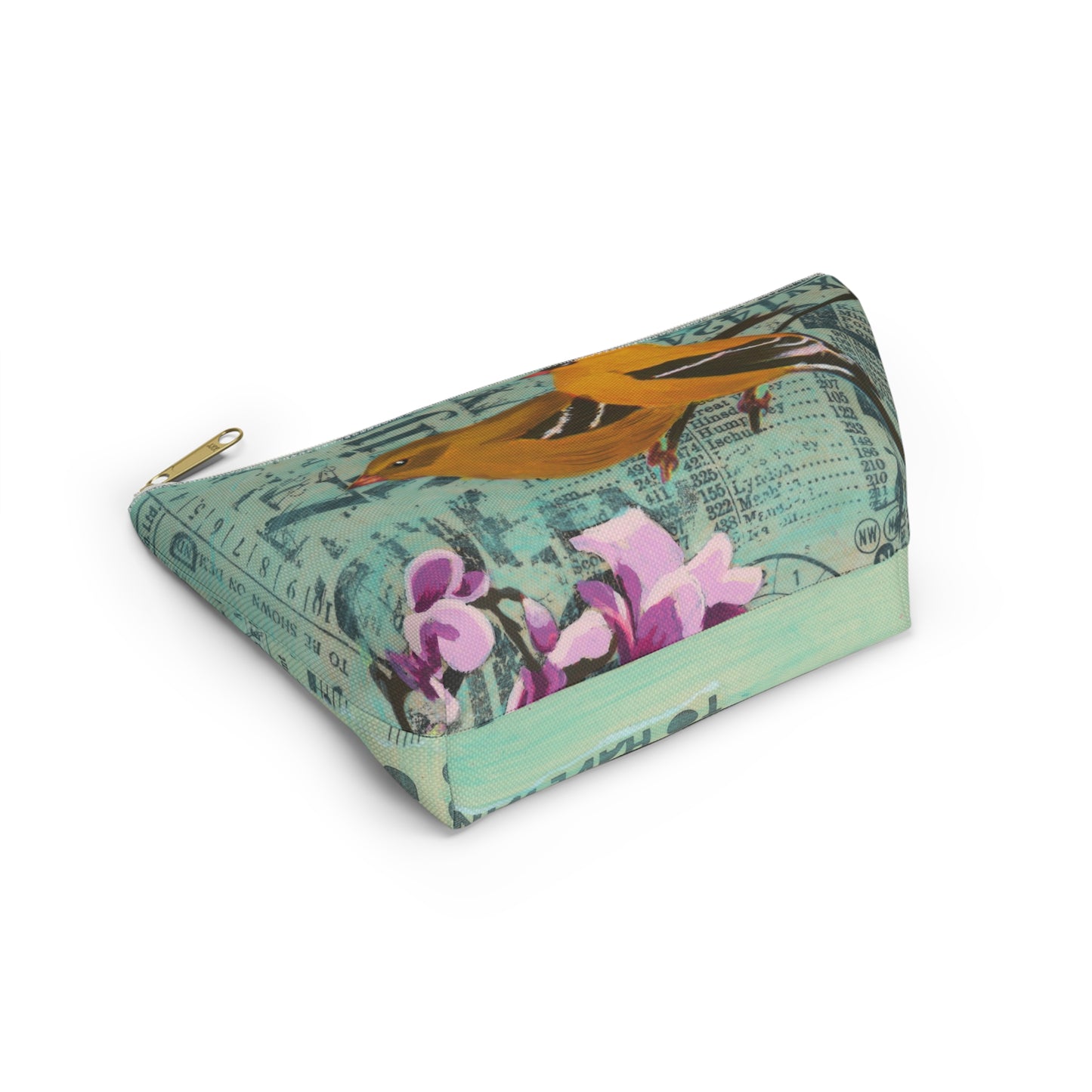 To Be An Angel Accessory Pouch - Perfect for Travel, Makeup, & Gifts; Floral & Nature Design