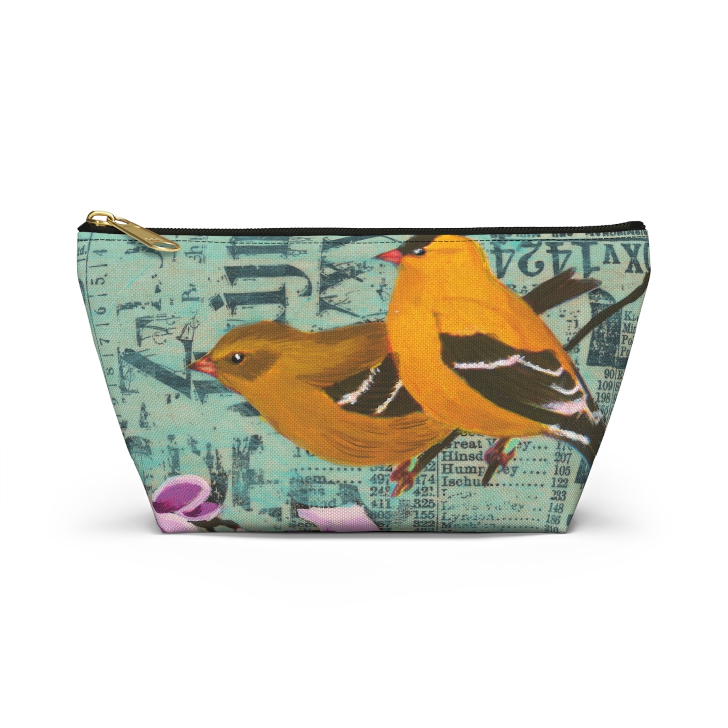 To Be An Angel Accessory Pouch - Perfect for Travel, Makeup, & Gifts; Floral & Nature Design