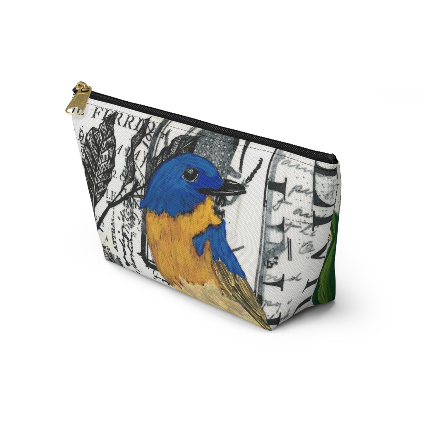 Creativity Is Accessory Pouch - Perfect for Travel, Makeup, & Gifts; Floral & Nature Design
