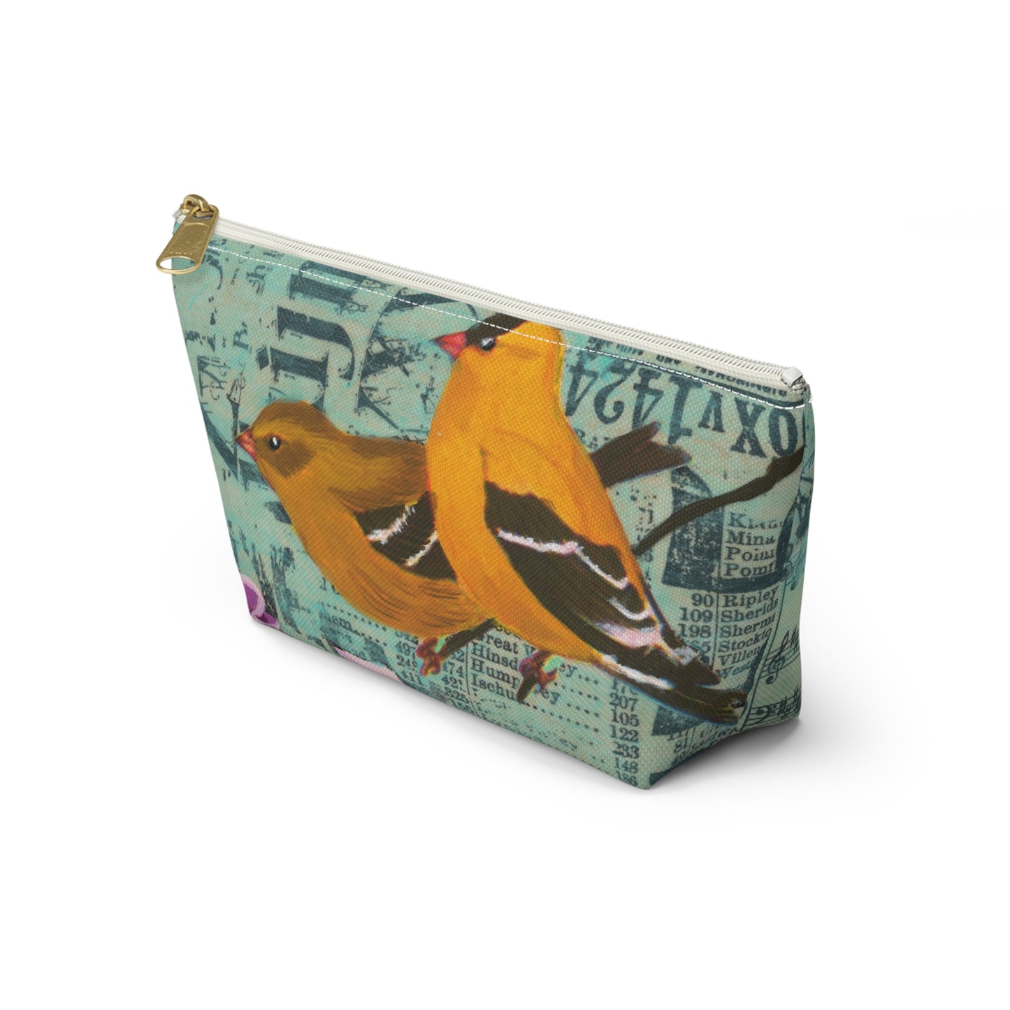 To Be An Angel Accessory Pouch - Perfect for Travel, Makeup, & Gifts; Floral & Nature Design