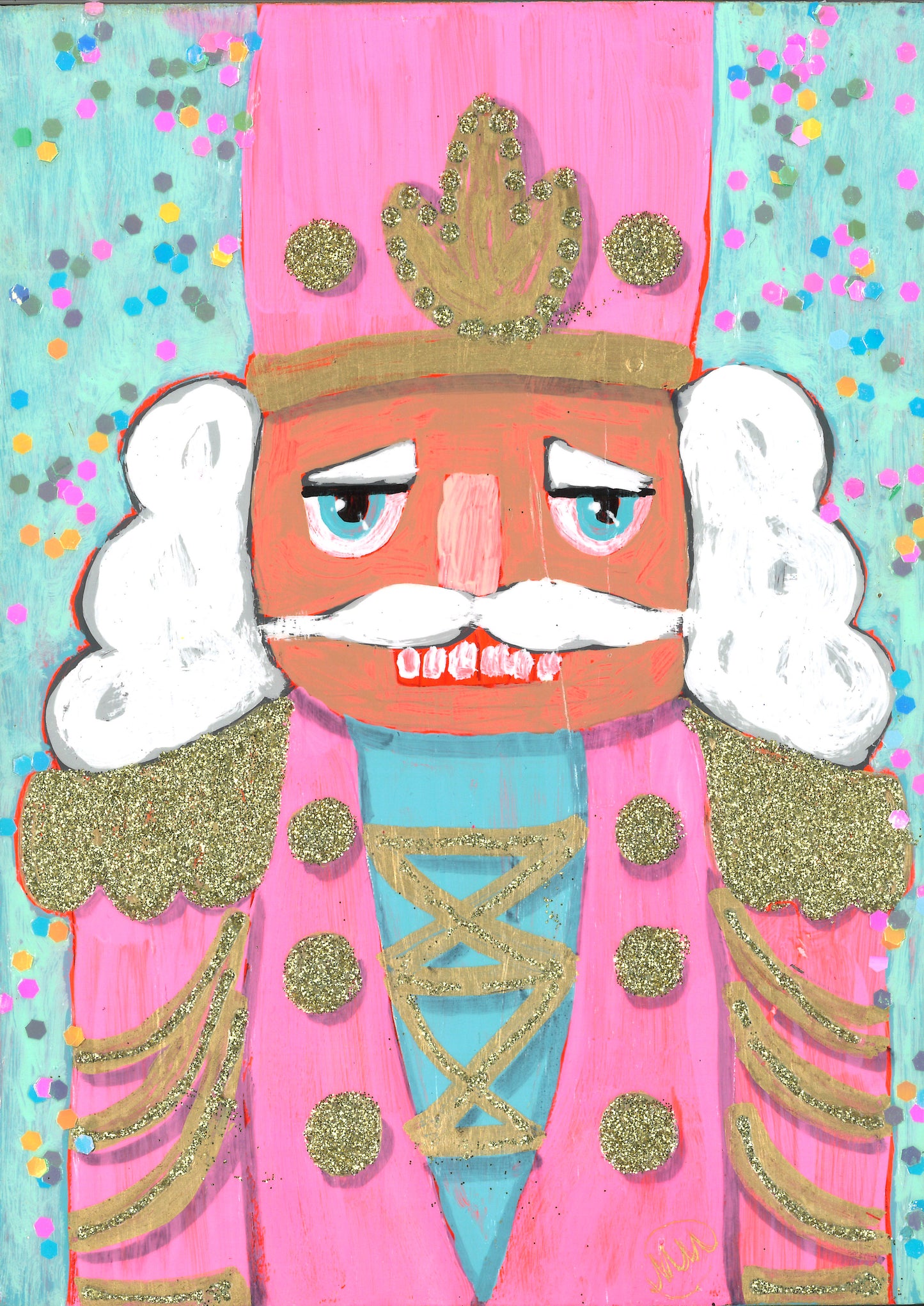 Nutcracker Wooden Shelf Sitter