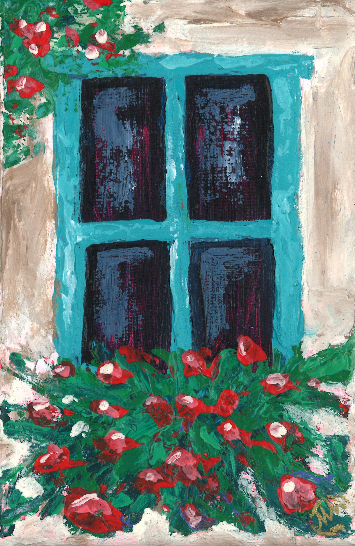 Mini Floral ~ Day 17~ Old World Window
