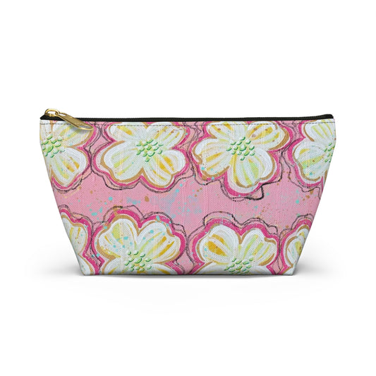Pink Dogwood Redux Accessory Pouch