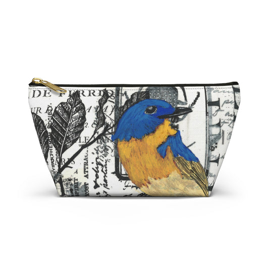 Creativity Is Accessory Pouch - Perfect for Travel, Makeup, & Gifts; Floral & Nature Design