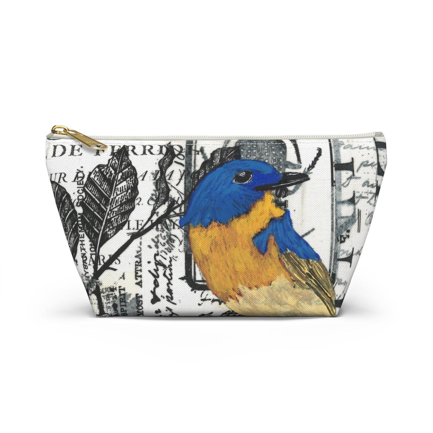 Creativity Is Accessory Pouch - Perfect for Travel, Makeup, & Gifts; Floral & Nature Design