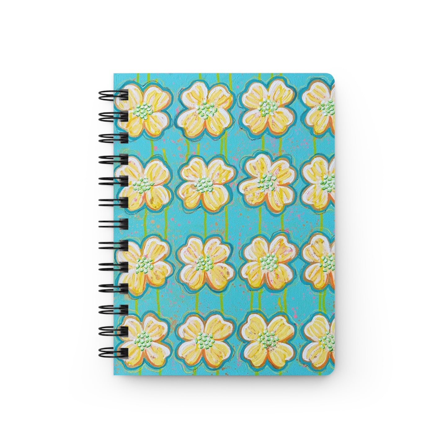 Yellow Dogwood Blossom Redux Spiral Bound Journal