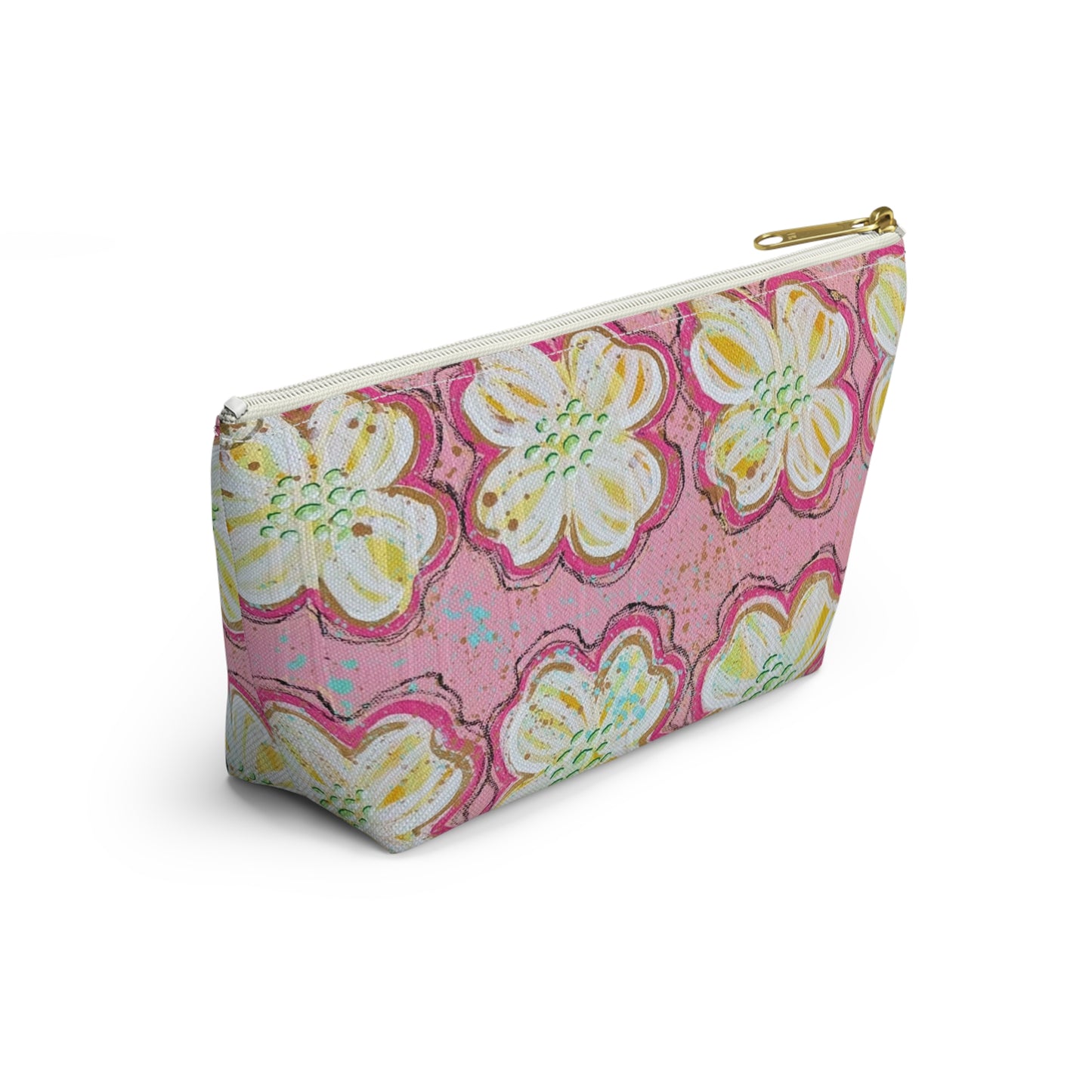 Pink Dogwood Redux Accessory Pouch