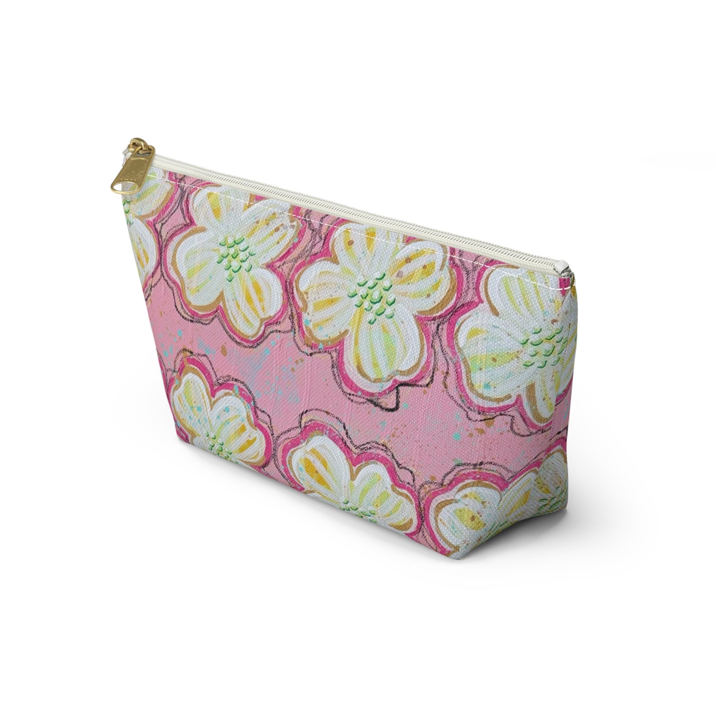 Pink Dogwood Redux Accessory Pouch