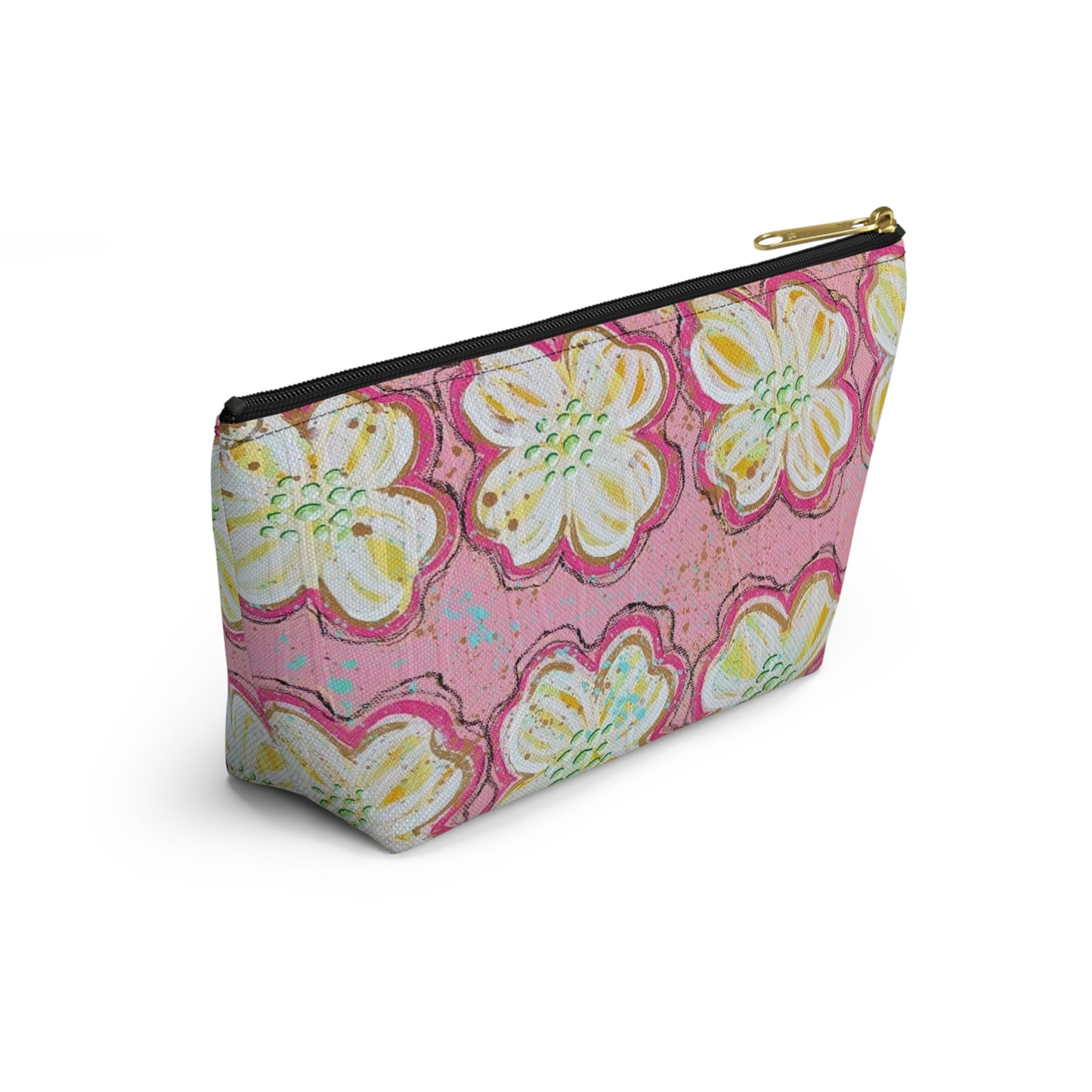 Pink Dogwood Redux Accessory Pouch