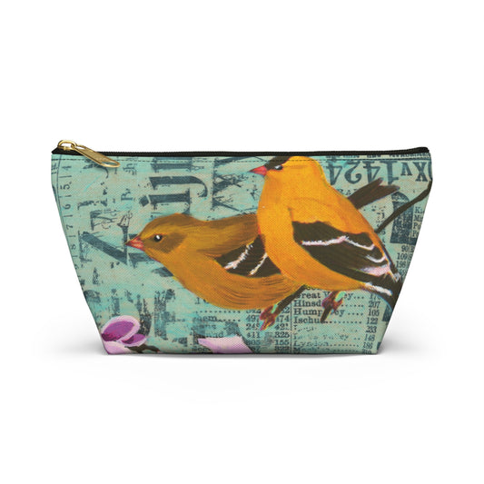 To Be An Angel Accessory Pouch - Perfect for Travel, Makeup, & Gifts; Floral & Nature Design
