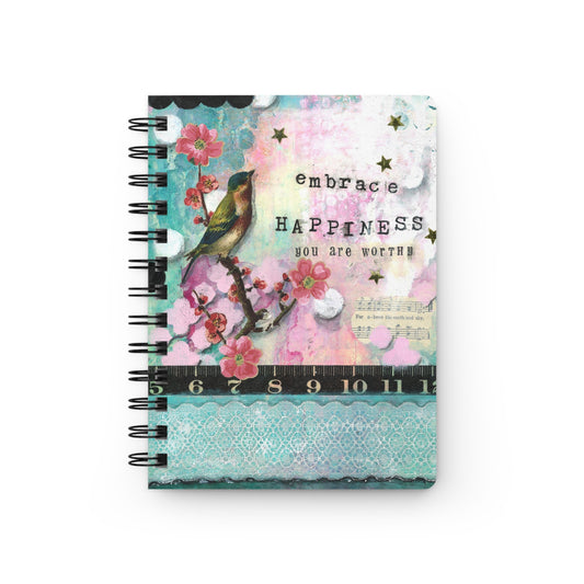 Embrace Happiness Spiral Bound Journal