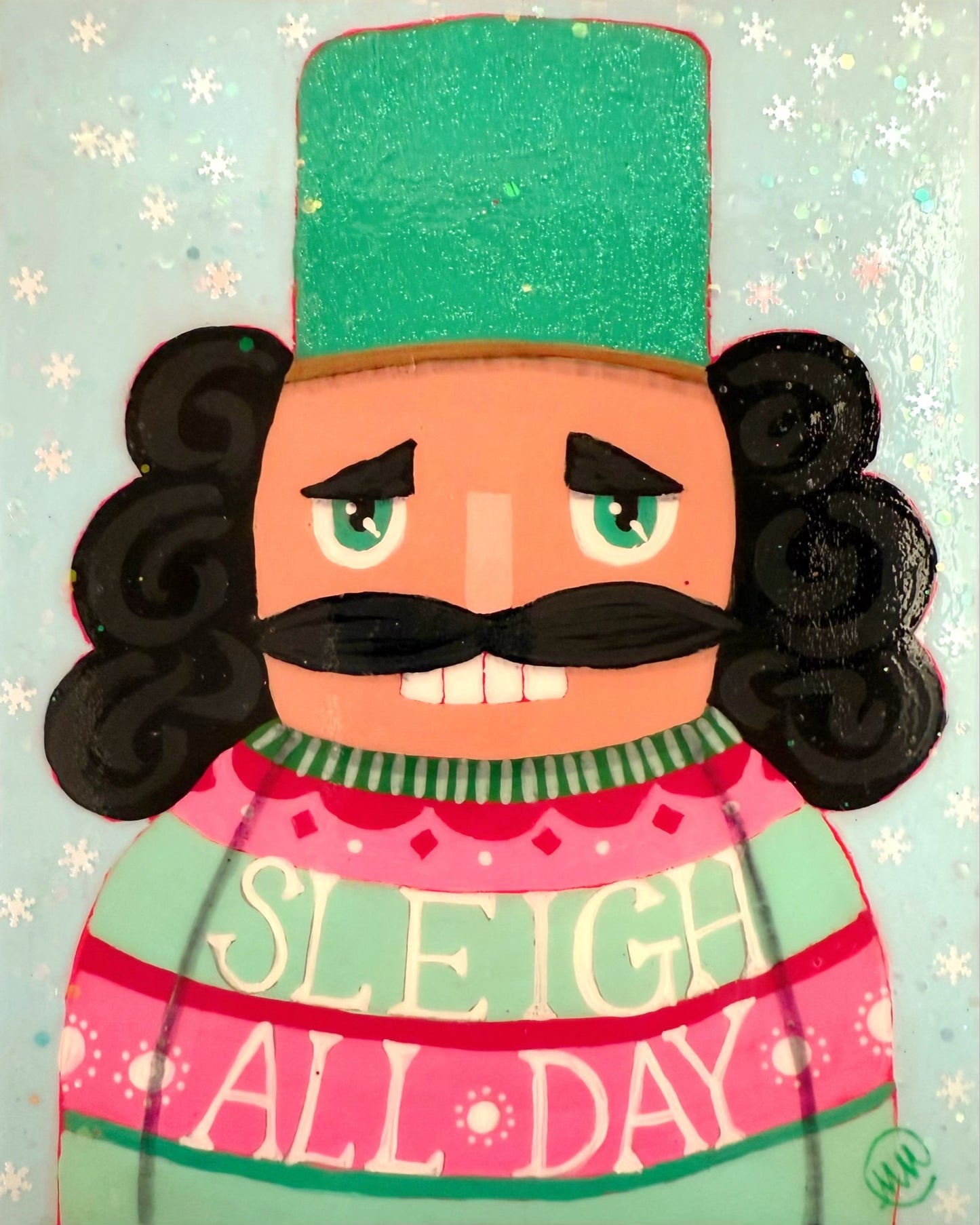 Sleigh All Day Nutcracker ~ Ugly Christmas Sweater Collection ~ Print