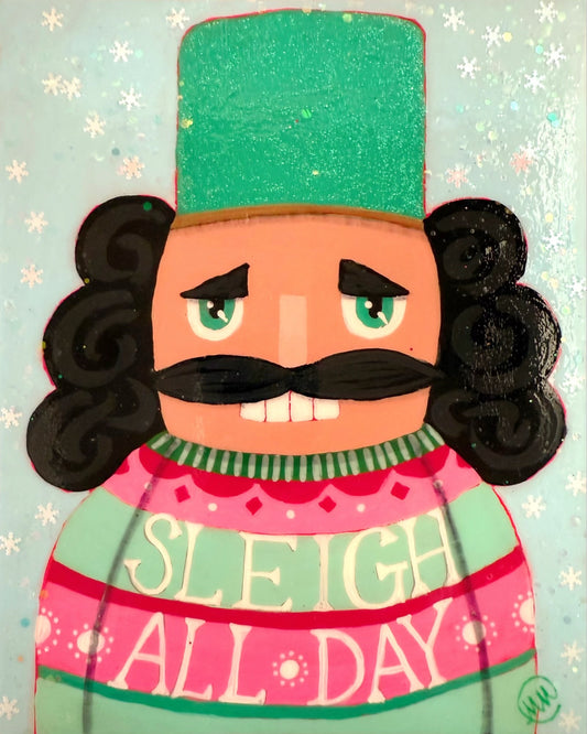 Sleigh All Day Nutcracker ~ Ugly Christmas Sweater Collection